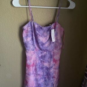 Francesca's Collections Pink and Purple Dress